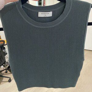 Blue/Gray Ribbed tank